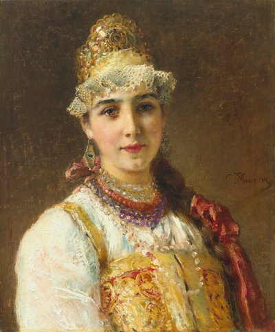 Moglie del boiardo, 1880 da Konstantin Egorovich Makovsky