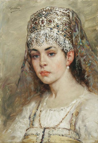 Moglie dei boiardi da Konstantin Egorovich Makovsky