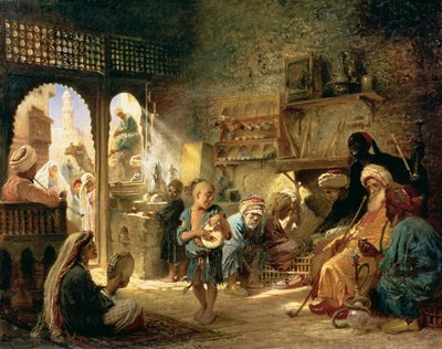Caffè al Cairo, anni 1870 da Konstantin Egorovich Makovsky