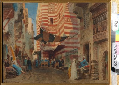Nelle strade del Cairo (Egitto) da Konstantin Egorovich Makovsky