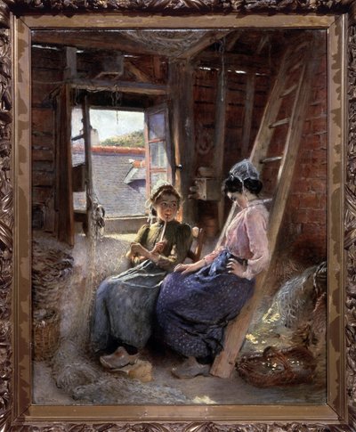 Due bretoni da Konstantin Egorovich Makovsky