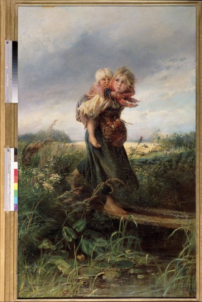Bambini che fuggono dal temporale da Konstantin Egorovich Makovsky