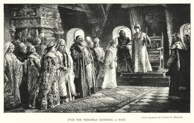 Ivan il Terribile sceglie una moglie da Konstantin Egorovich Makovsky