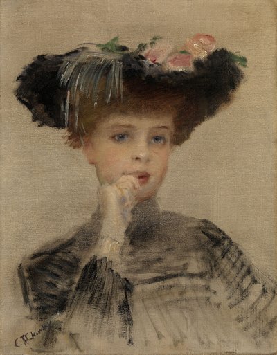 La Parisienne, 1902 da Konstantin Egorovich Makovsky