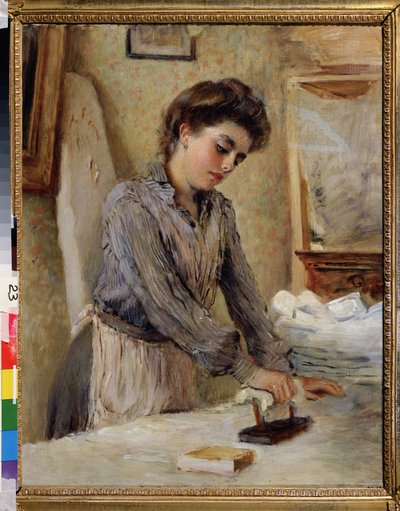 La stiratrice - Donna che stira da Konstantin Egorovich Makovsky