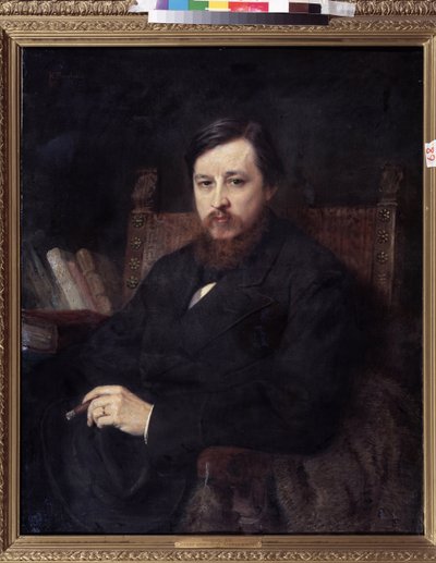 Ritratto del compositore Mikhail P. Azanchevsky da Konstantin Egorovich Makovsky