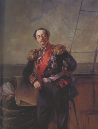 Ritratto del conte Nikolay Nikolayevich Muravyov-Amursky 1809-1881, 1863 da Konstantin Egorovich Makovsky