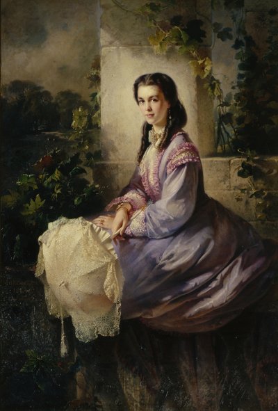 Ritratto della contessa S.L. Stroganova da Konstantin Egorovich Makovsky