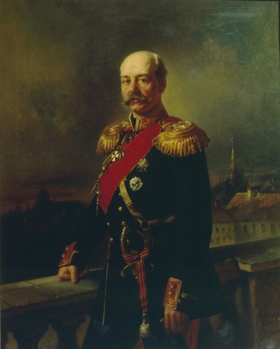 Ritratto del generale Konstantin Petrovich von Kaufman 1818-1882, 1866 da Konstantin Egorovich Makovsky