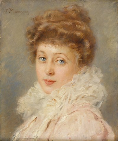 Ritratto di una donna elegante da Konstantin Egorovich Makovsky