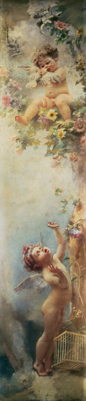 Putti che Giocano da Konstantin Egorovich Makovsky