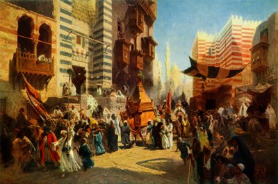 Ritorno del Sacro Tappeto dalla Mecca al Cairo, 1876 da Konstantin Egorovich Makovsky