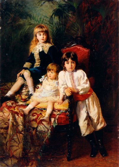 I bambini Balashov, 1880 da Konstantin Egorovich Makovsky