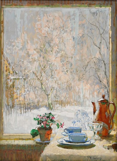 Attraverso la finestra in inverno da Konstantin Ivanovich Gorbatov