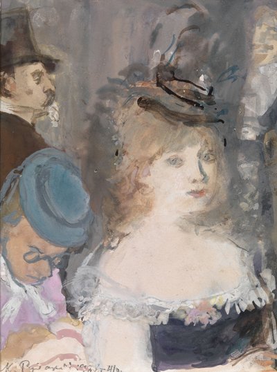 Illustrazione per Boule de Suif di Guy de Maupassant da Konstantin Ivanovich Rudakov