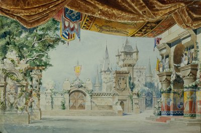 Scenografia per il balletto Raimonda di A. Glazunov, 1899 da Konstantin Matveevich Ivanov