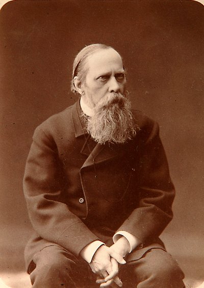 Mikhail Saltykov-Shchedrin, autore russo, 1880s da Konstantin Schapiro