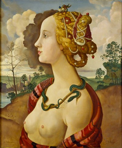 Copia del cosiddetto Ritratto di Simonetta Vespucci, 1939 da Konstantin Somov
