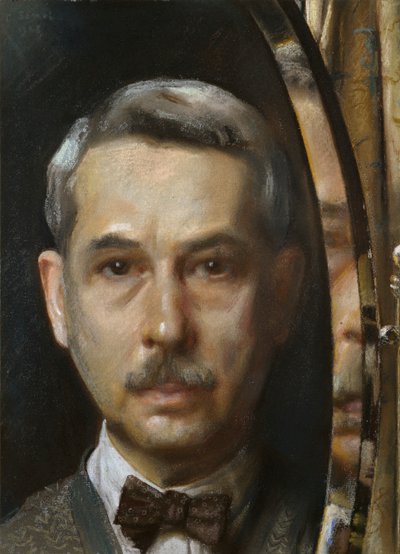 Autoritratto in uno specchio, 1928 da Konstantin Somov