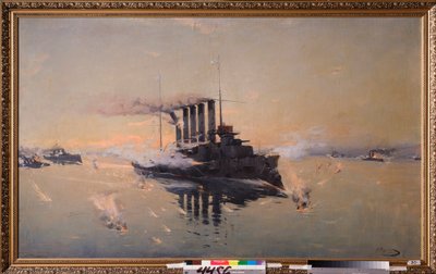 Incrociatore Askold alla Battaglia del Mar Giallo il 10 agosto 1904 da Konstantin Veshchilov