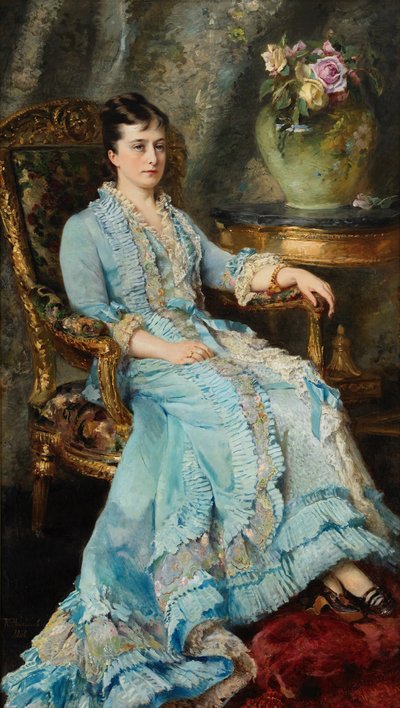 Ritratto della principessa Ekaterina Mikhailovna Dolgorukova 1847-1922, 1880 da Konstantin Yegorovich Makovsky