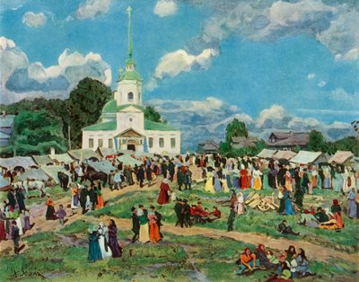 Una Festa di Villaggio da Konstantin Yuon