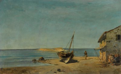 La casa del pescatore sulla spiaggia da Konstantinos Volanakis
