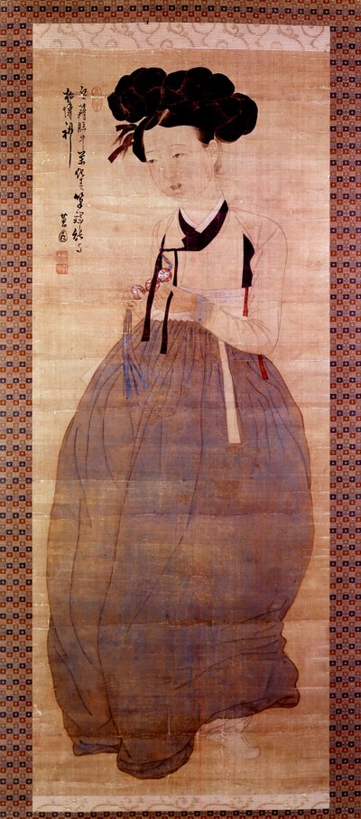 Arte coreana: Ritratto di geisha da Korean School