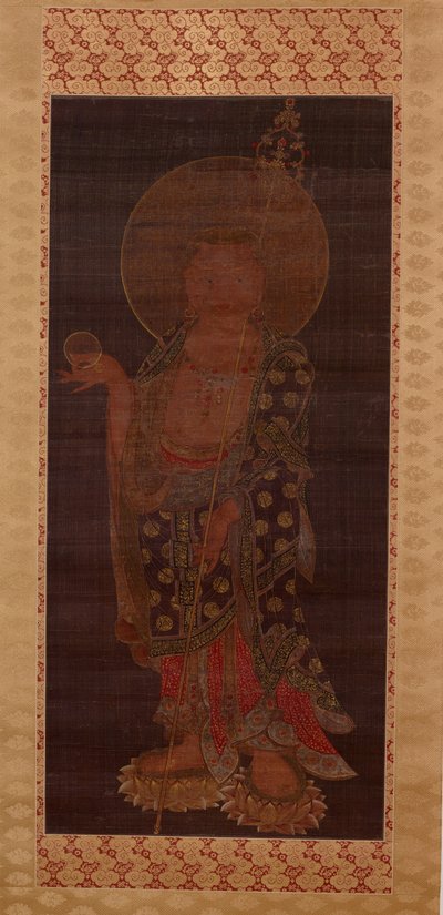 Bodhisattva Kshitigarbha (Jijang bosal), fine XIII o inizio XIV secolo da Korean School