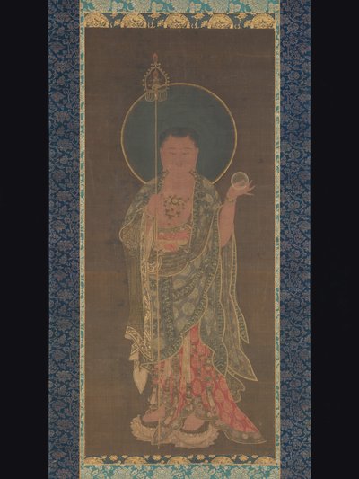 Rotolo appeso di Kshitigarbha, 1300-50 da Korean School