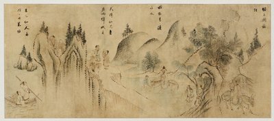 Paesaggio con immortali, fine XIX secolo da Korean School