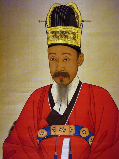 Ritratto di Yi Haeung (o "Shibaek") da Korean School