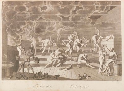 Un bagno russo. Les peuples de la Russie ou description des moeurs di Charles de..., 1811-1812 da Korneev