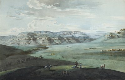 Veduta delle Acque Minerali del Caucaso e della Fortezza di Kislovodsk, 1805 da Korneev