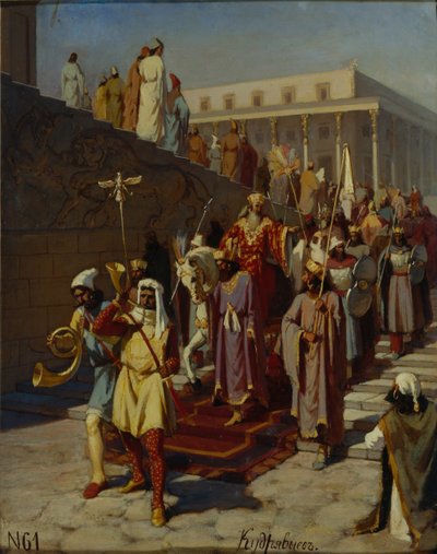Processione trionfale di Aman da Kozma Nikiforovich Kudryavtsev