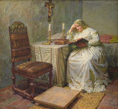 Leonora Christina nella Torre Blu da Kristian Zahrtmann