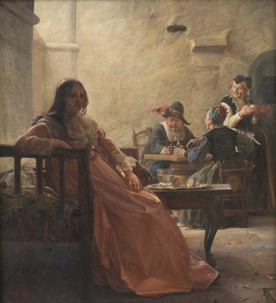Leonora Christina in prigione da Kristian Zahrtmann