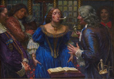 Regina Cristina di Svezia nel Palazzo Corsini, 1908 da Kristian Zahrtmann