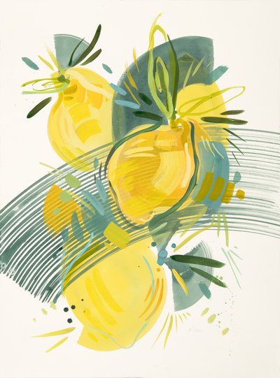 Limoni astratti dai colori vivaci da Kristin Cronic