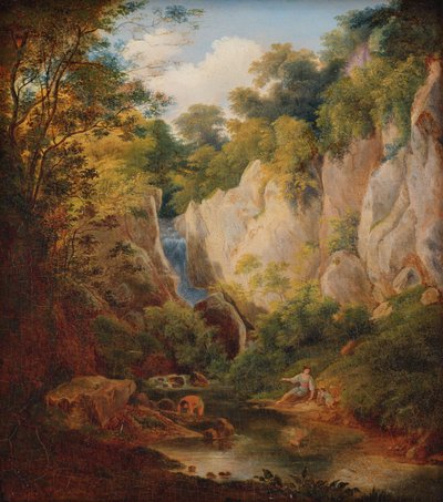 Paesaggio con gola da Károly Markó d. Ä.