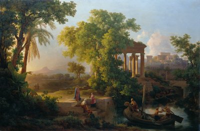 Paesaggio con la chiamata di San Pietro da Károly Markó d. Ä.