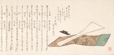 Bachi Plectrum usato per suonare lo shamisen, XIX secolo da Kubo Shunman