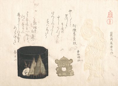 Inro e due Netsuke da Kubo Shunman