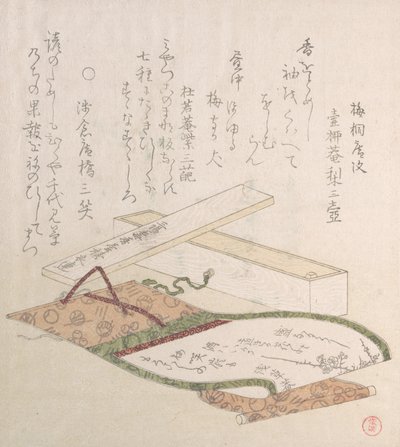 Kakemono e la sua scatola da Kubo Shunman