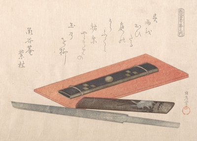 Coltello e due manici di coltello, XIX secolo da Kubo Shunman