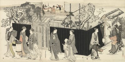 Ritorno da un raduno di poesia, c.1785-89 da Kubo Shunman