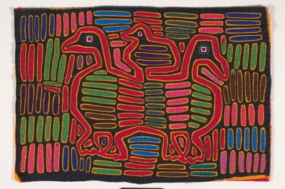 Pannello di camicia (mola) (cotone applicato) da Kuna Indian Culture