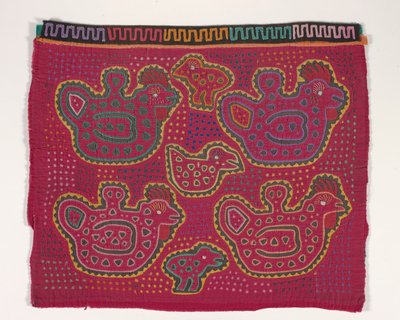 Pannello di camicia (mola) (cotone applicato) da Kuna Indian Culture