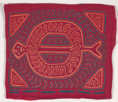Pannello di camicia (mola) (cotone applicato) da Kuna Indian Culture