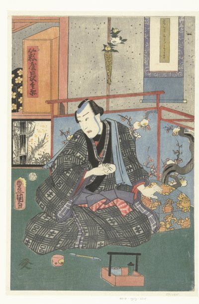 Attore nel suo camerino da Kunisada (II) , Utagawa